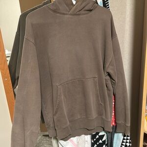 brown Aritzia TNA hoodie